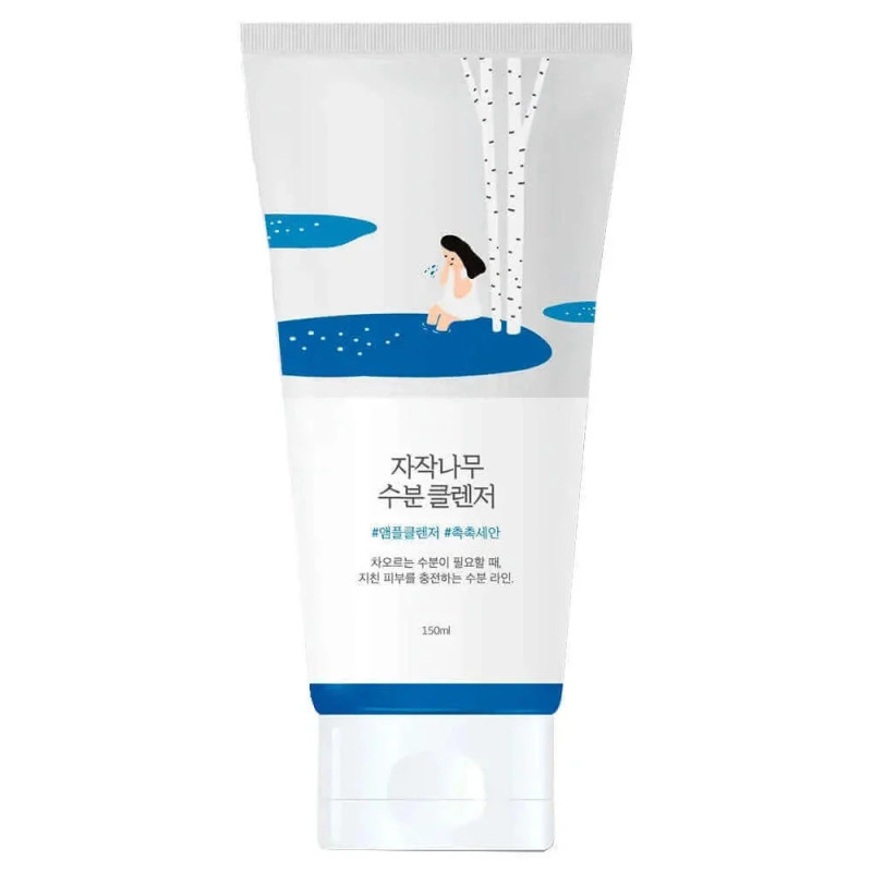 Mitrinošs tīrīšanas gels ar bērzu sulu – Round Lab Birch Juice Moisturizing Cleanser (150 ml)