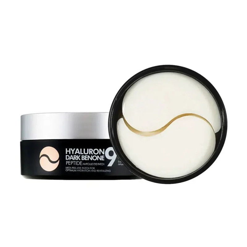 Hidrogēla acu plāksnītes ar peptīdiem Medi-Peel Hyaluron Dark Benone Peptide 9 Ampoule Eye Patch (60 gab.)