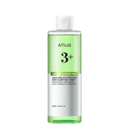 Gaišinošs un nomierinošs toniks ANUA Azelaic Acid 3 Cica Skin Clarifying Toner