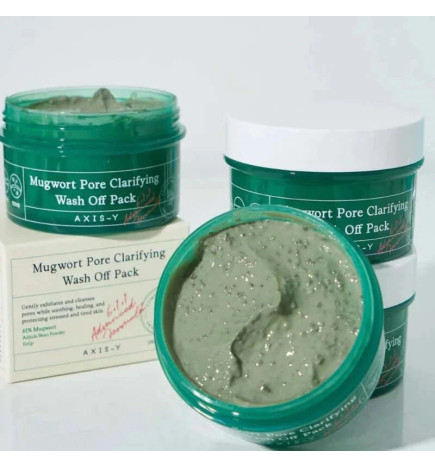 Очищающая маска с полынью AXIS-Y Mugwort Pore Clarifying Wash Off Pack