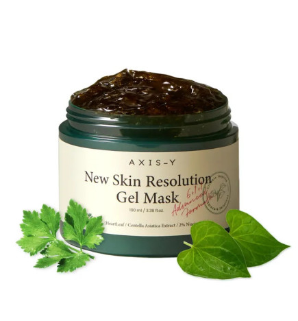 Nomierinoša un atjaunojoša želejas sejas maska AXIS-Y New Skin Resolution Gel Mask