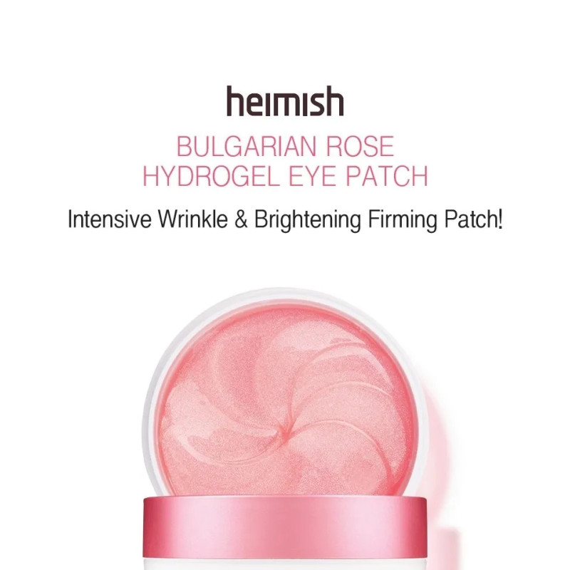 Hidrogēla acu plāksteri ar bulgāru rožūdeni (60 gab.) Heimish Bulgarian Rose Hydrogel Eye Patch