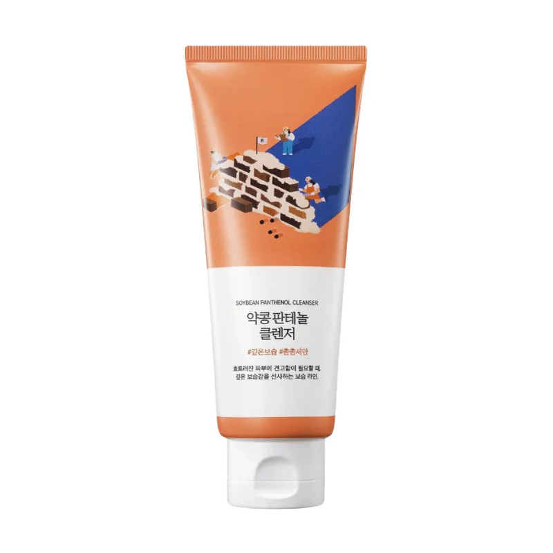 Gentle Cleansing Foam with Soybean & Panthenol Round Lab Soybean Panthenol Cleanser (150 ml)