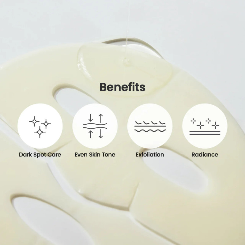 Nakts hidrogēla maska ādas mirdzumam un toņa izlīdzināšanai Biodance Radiant Vita Niacinamide Real Deep Mask