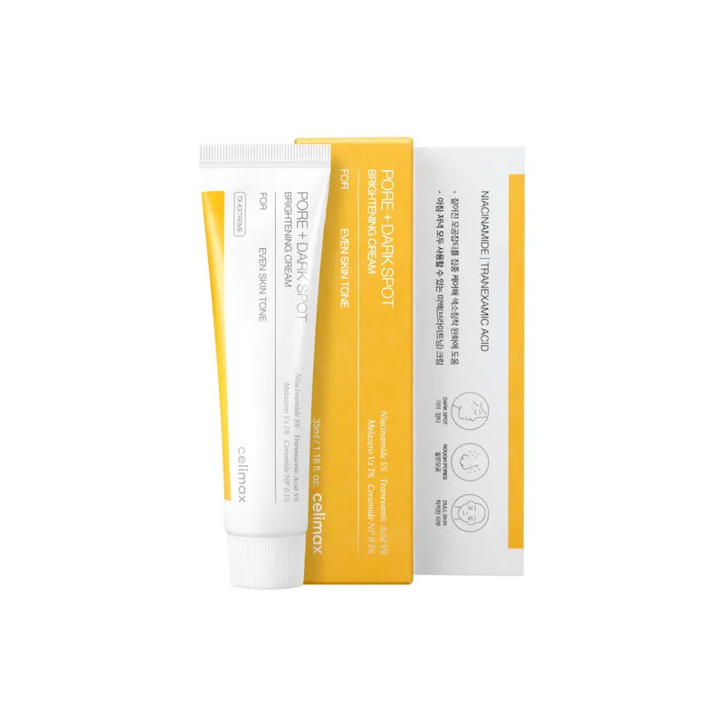 Brightening face cream for dark spots and uneven skin tone Celimax Pore + Dark Spot Brightening Cream