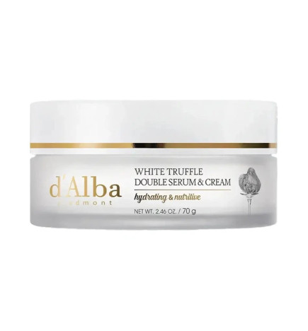 Serums un krēms ar balto trifeli ādas mitrināšanai un tvirtumam d’Alba White Truffle Double Serum & Cream