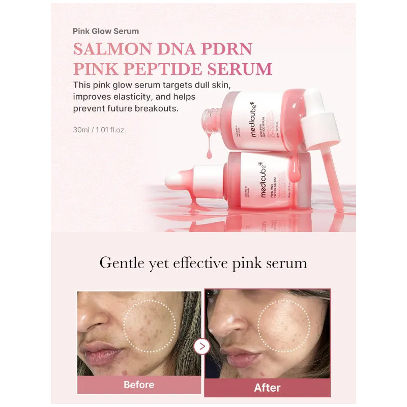 Serum with PDRN and Peptides medicube PDRN Pink Peptide Serum