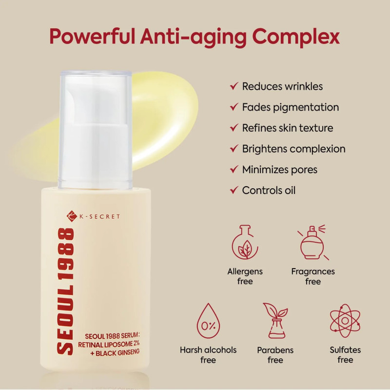 Retinal serum Seoul 1988 Serum: Retinal Liposome 2% + Black Ginseng