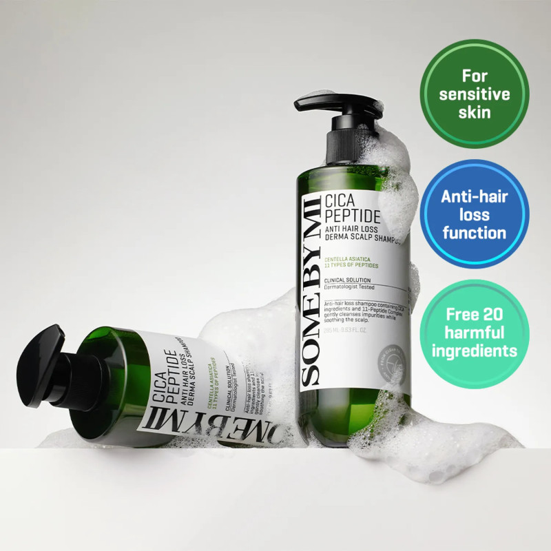 Šampūns pret matu izkrišanu SOME BY MI Cica Peptide Anti Hair Loss Derma Scalp Shampoo (285 ml)