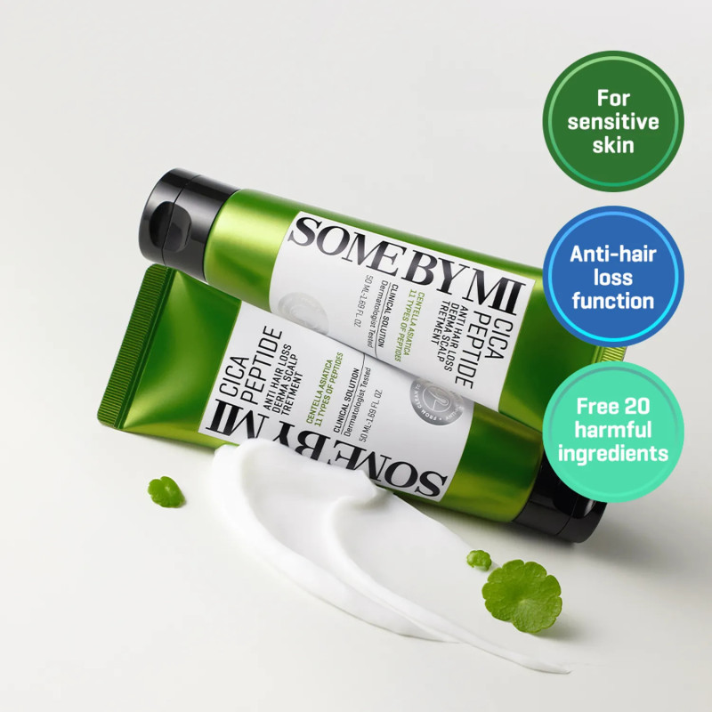Stiprinoša matu maska pret matu izkrišanu SOME BY MI Cica Peptide Anti Hair Loss Derma Scalp Treatment (50 ml)