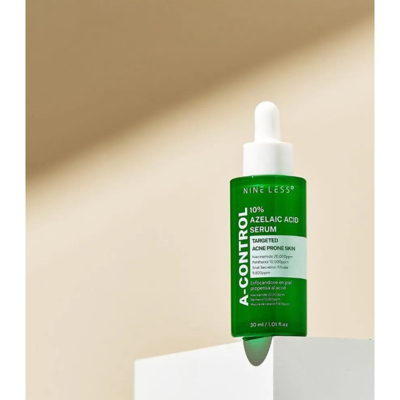 NINE LESS A-Control 10% Azelaic Acid Serum for Acne-Prone Skin (30 ml)