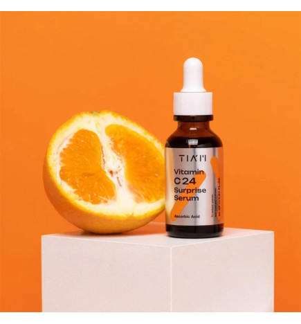 Serums ar 24% C vitamīna ādas mirdzumam TIAM Vitamin C24 Surprise Serum (30 ml)