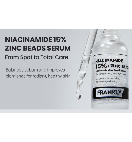 Сыворотка с ниацинамидом 15% и цинком FRANKY Niacinamide 15% + Zinc PCA Beads Serum (30 мл)