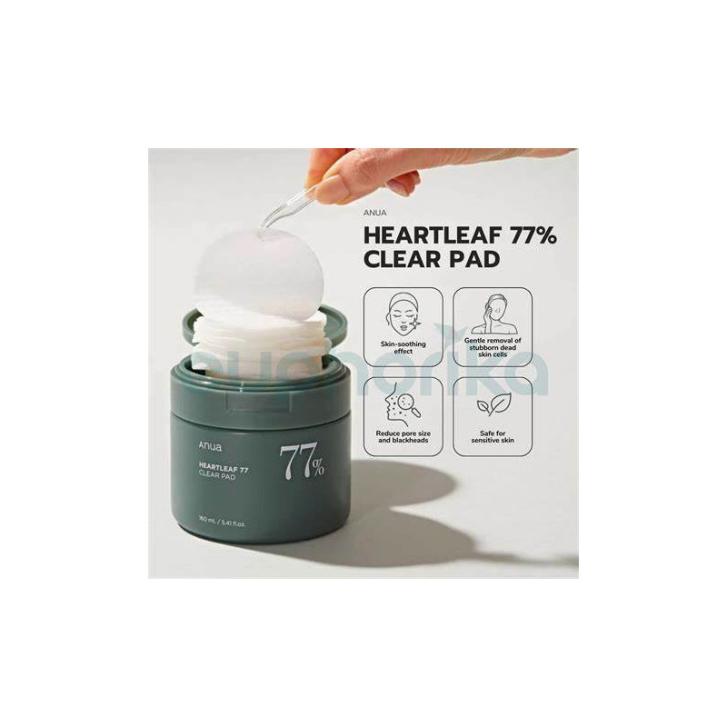 Успокаивающие тонер-пэды с хаттюйнией Anua Heartleaf Toner Pad (70 шт.)
