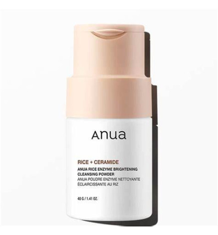 Enzīmu pūderis sejas attīrīšanai ādas mirdzumam  Anua Rice Enzyme Brightening Cleansing Powder (40 g)