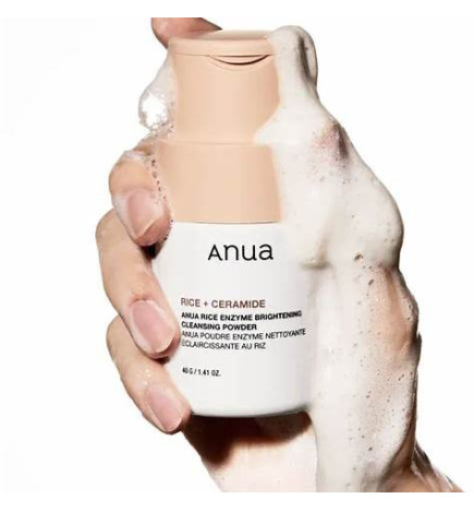 Enzīmu pūderis sejas attīrīšanai ādas mirdzumam Anua Rice Enzyme Brightening Cleansing Powder (40 g)