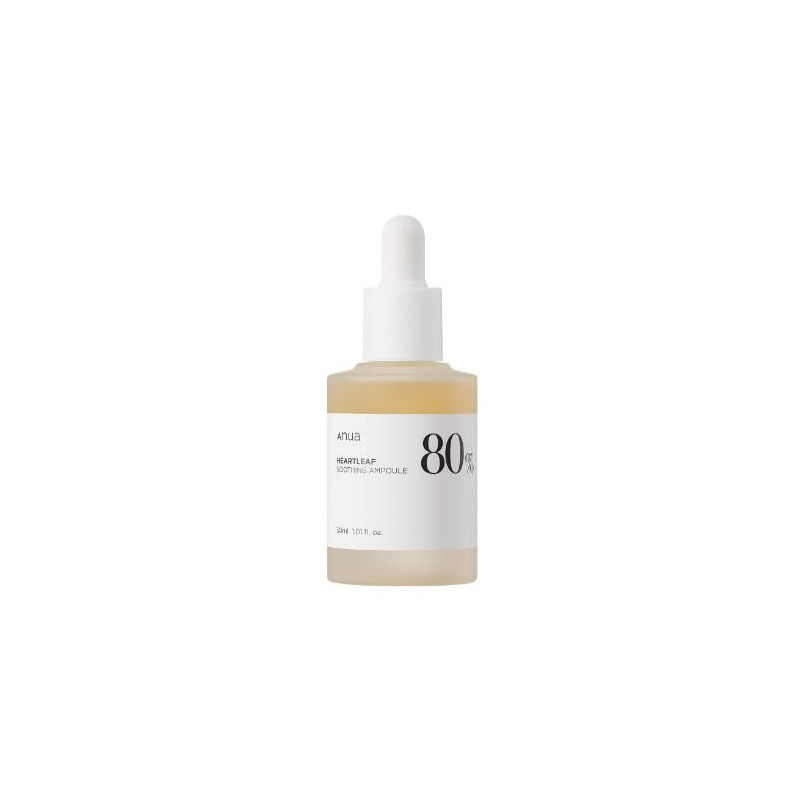 Nomierinošā ampula ar hjortlapiņu Anua Heartleaf 80 Ampoule (30 ml)