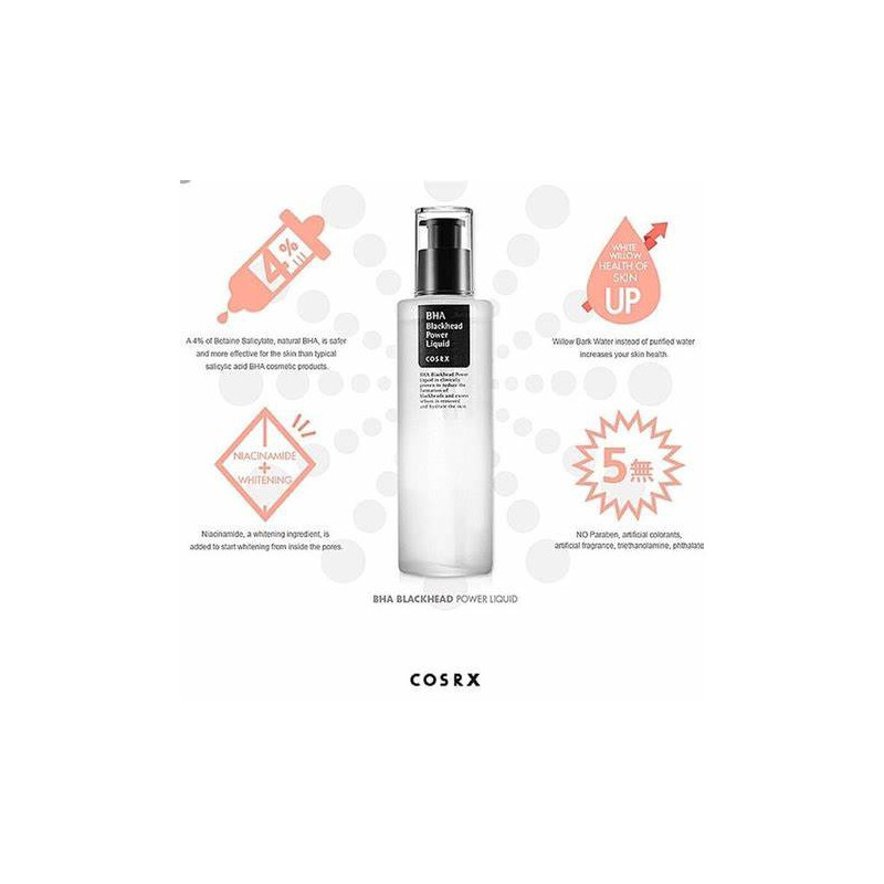 Отшелушивающая сыворотка с BHA кислотой COSRX BHA Blackhead Power Liquid (100 мл)