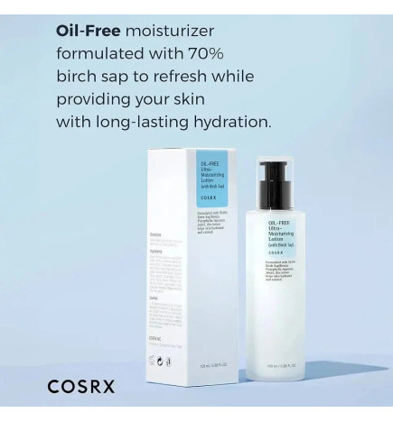 COSRX Oil-Free Ultra-Moisturizing Lotion ar bērzu sulu (100 ml)