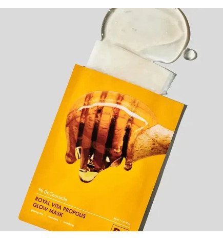 Barojoša un mitrinoša auduma maska Dr.Ceuracle Royal Vita Propolis Mask (30 ml)