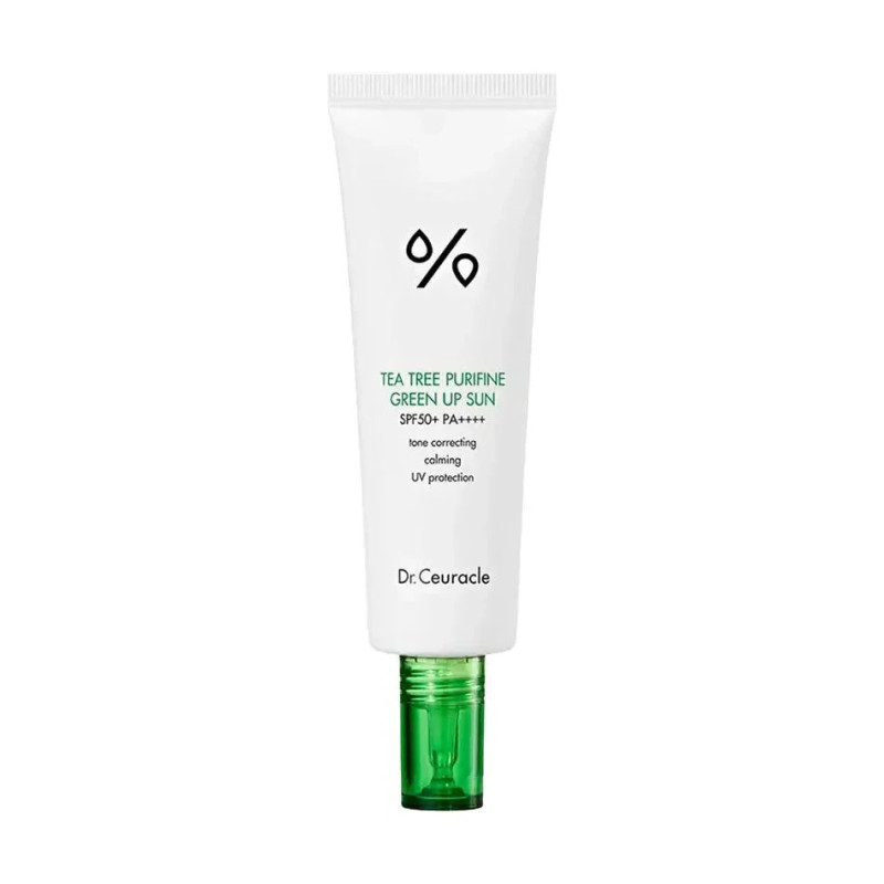 Sunscreen Dr.Ceuracle Tea Tree Purifine Green Up Sun SPF 50+ PA++++ (50 ml)