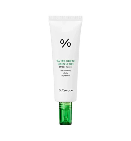 Sunscreen Dr.Ceuracle Tea Tree Purifine Green Up Sun SPF 50+ PA++++ (50 ml)