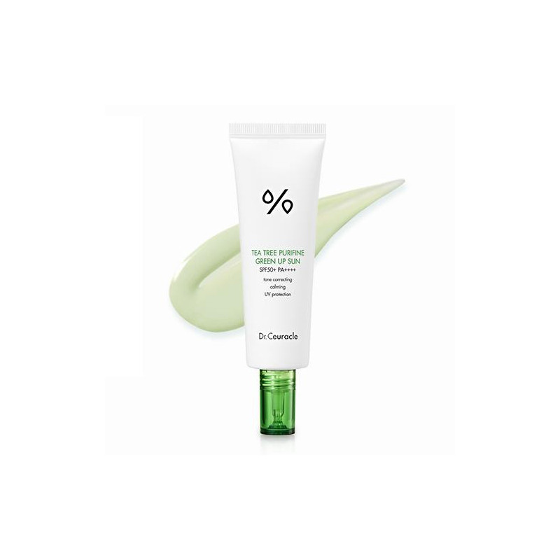 Sunscreen Dr.Ceuracle Tea Tree Purifine Green Up Sun SPF 50+ PA++++ (50 ml)